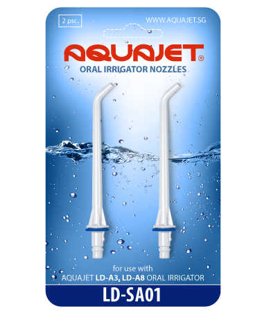 Насадки AQUAJET LD-SA01 к ирригатору полости рта AQUAJET LD-A8, 2 шт