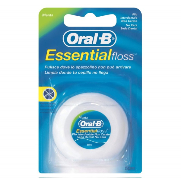 Зубная нить Oral-B Essential (невощеная), 50 м