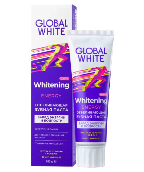 Зубная паста Global White Energy Отбеливающая