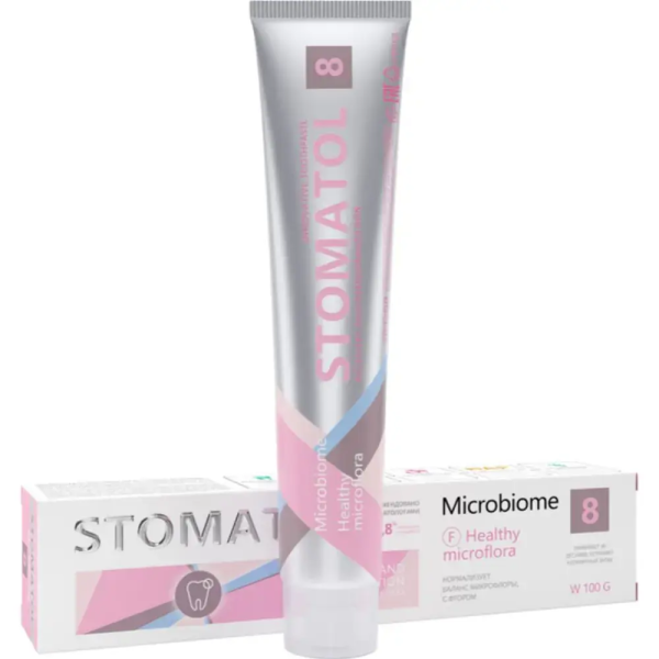 Зубная паста Stomatol 8 Microbiome Профилактическая 100гр