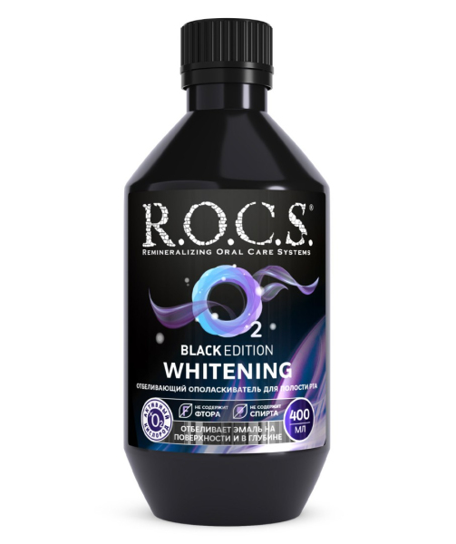 Ополаскиватель для полости рта R.O.C.S. Black Edition, 400 мл