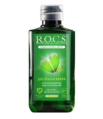 Ополаскиватель R.O.C.S. Travel Edition для полости рта со вкусом двойной мяты