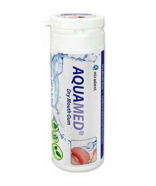 Жевательные резинки Miradent Aquamed против сухости со вкусом маракуйи