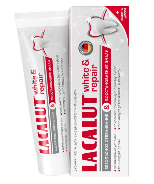 Зубная паста Lacalut white&repair, 50 мл