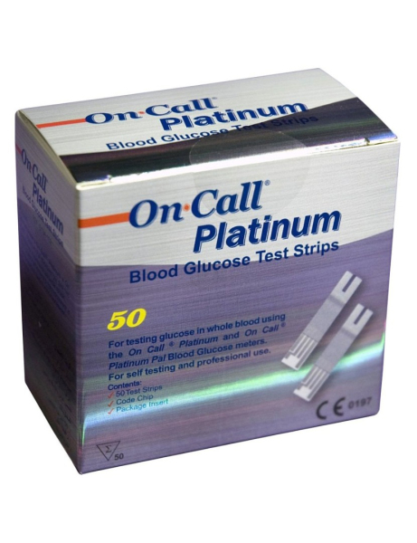 Тест-полоски On-Call Platinum, 50 шт.