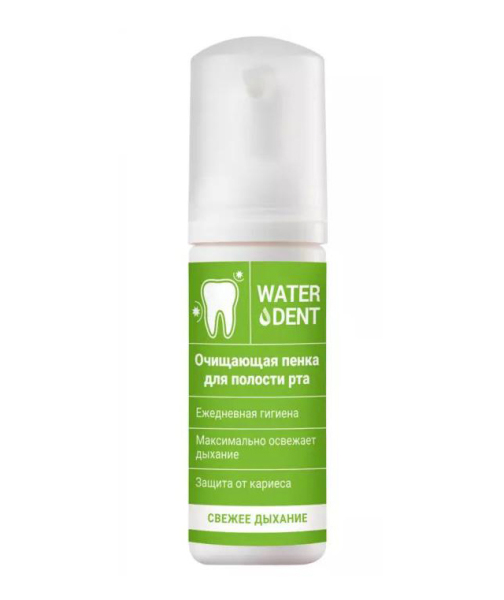 Очищающая пенка Waterdent Свежее дыхание, 50 мл