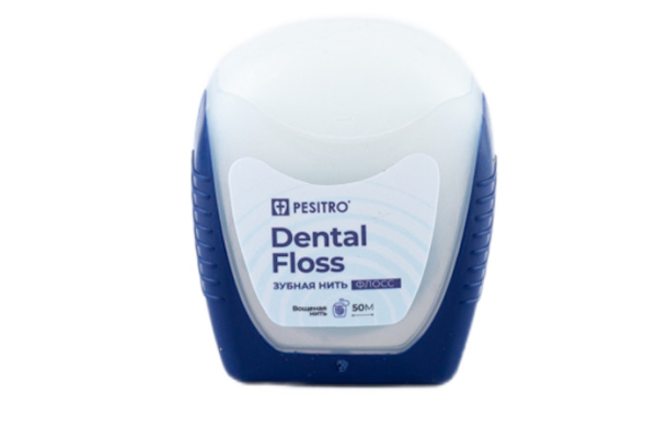 Зубная нить Pesitro Dental Floss с ароматом мяты, 50 метров.