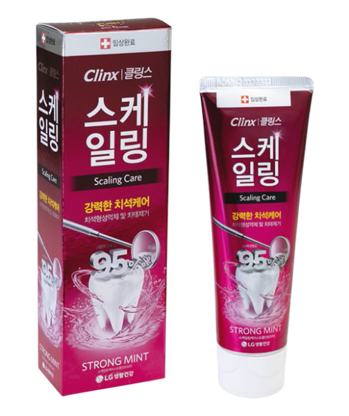 Зубная паста против образования зубного камня Clinx Strong Mint мята, 100 г