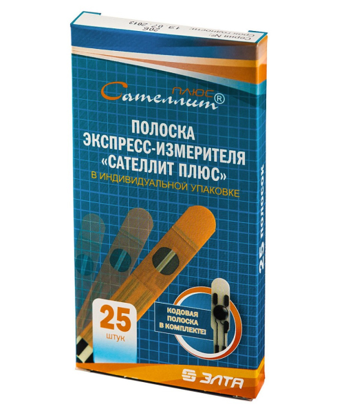Тест-полоски ПКГЭ-02.4 от Сателлит Плюс, 25 шт.