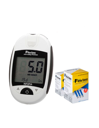 Глюкометр Finetest auto-coding premium + ланцеты и тест-полоски 25 шт