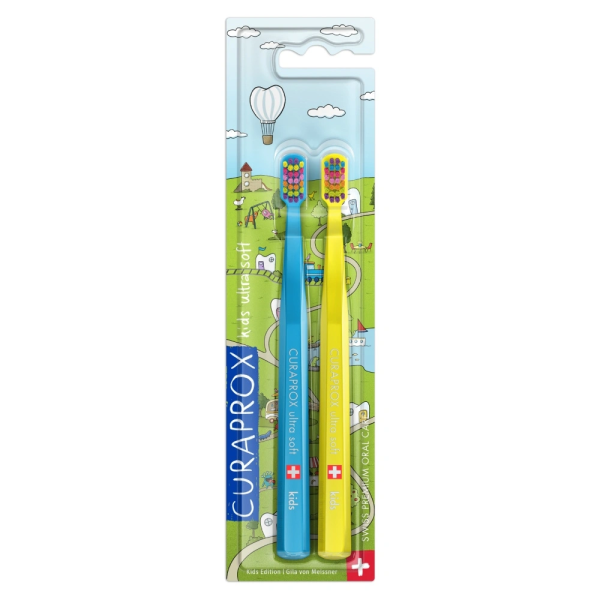 Набор зубных щёток Curaprox Kids 5500 Duo Special Edition 2025