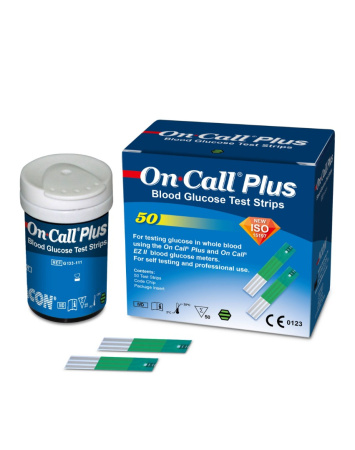 Тест-полоски On-Call Plus, 50 шт.