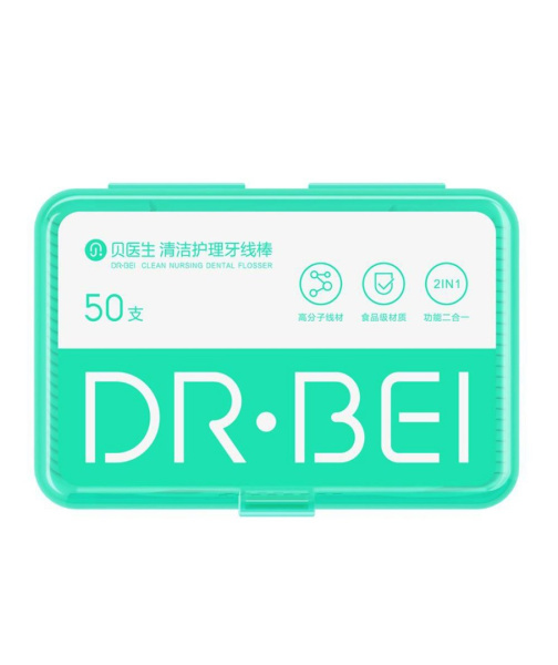 Зубочистки с нитями Dr.Bei Dental Floss Pick, 50 шт