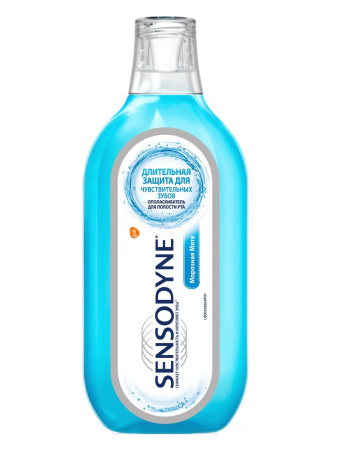 Ополаскиватель для полости рта Sensodyne Морозная Мята без спирта, 500 мл