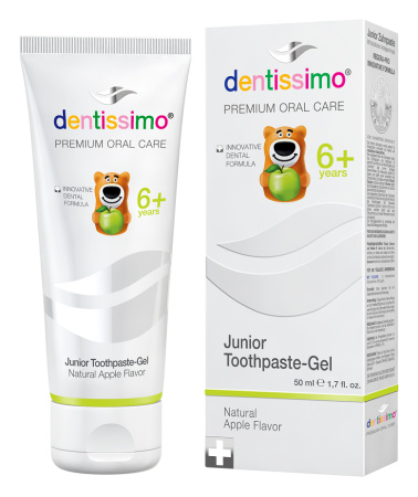 Детская зубная паста Dentissimo Junior 6+ Apple, 50 мл