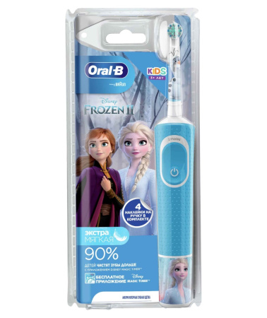 Детская электрическая зубная щетка BRAUN Oral-B Stages Power Frozen
