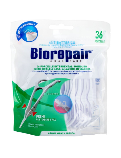 Зубная нить Biorepair Forcelle Interdentale Monouso, 36 шт