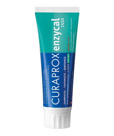 Лечебно-профилактическая зубная паста Curaprox Enzycal 1450, 75 мл