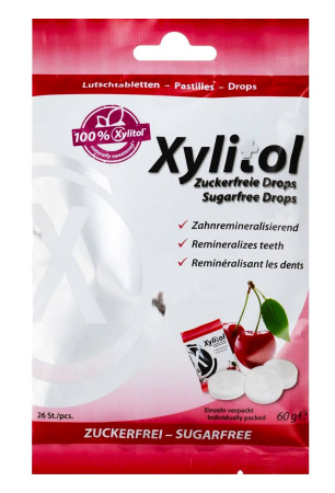 Леденцы с ксилитом Miradent Xylitol Drops, вкус вишни