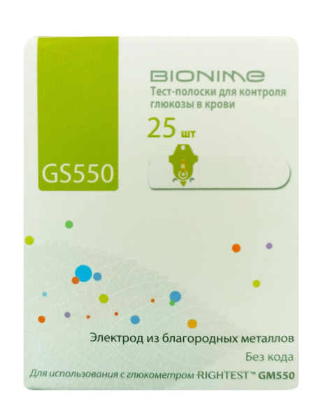 Глюкометр Bionime GM550 + 25 тест-полосок